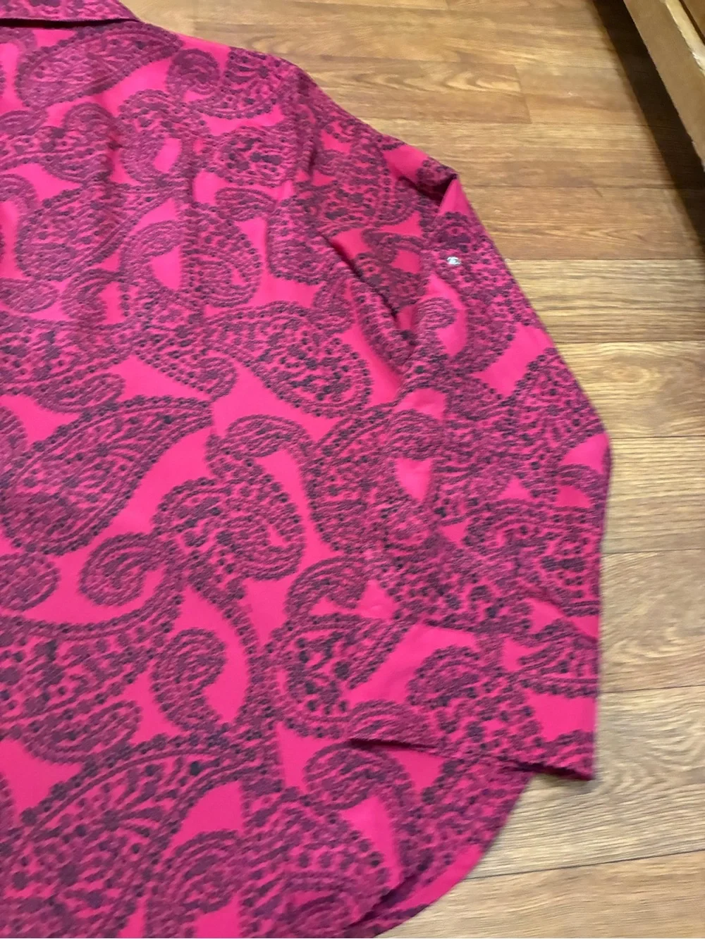 Michael Kors Paisley Zip Up Blouse Size XL NWT